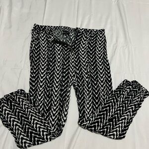 Black And White Patterned Pants